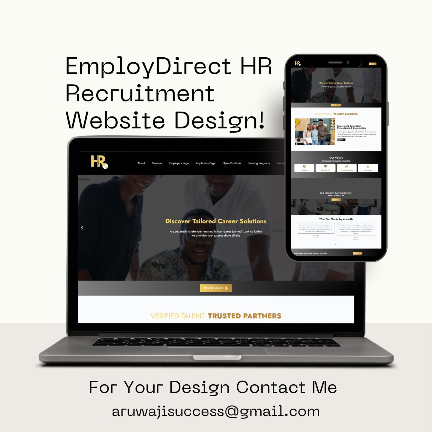 EmployDirect HR Recruitment Website Design